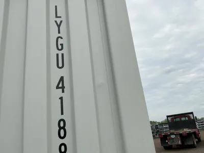 2026 40’L x 8’W x 9’ 6”T High Cube Shipping/Ground Container, swing doors on one end and four sets o...