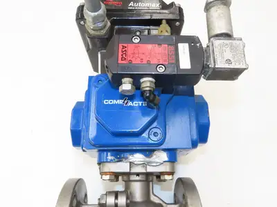 Flowserve 1-1/2" Stainless Ball Valve Compact II Pneumatic Actuator C30 SR-2C