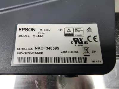 Used EPSON Used EPSON TM-T88V M244A Printer works with Toast POS Thermal Printers Illinois US | Falcon Restaurant Supply #1376691