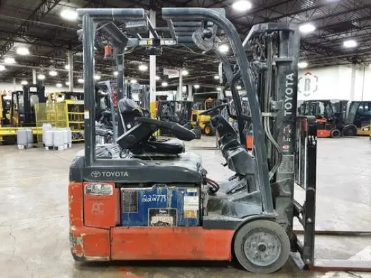 Used 2021 TOYOTA 8FBE20U 3-Wheel Stand up Electric Counterbalance Forklifts | Russell Equipment #723803