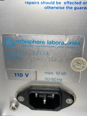 Orbisphere Laboratories Model 3600 Analyzer @2B