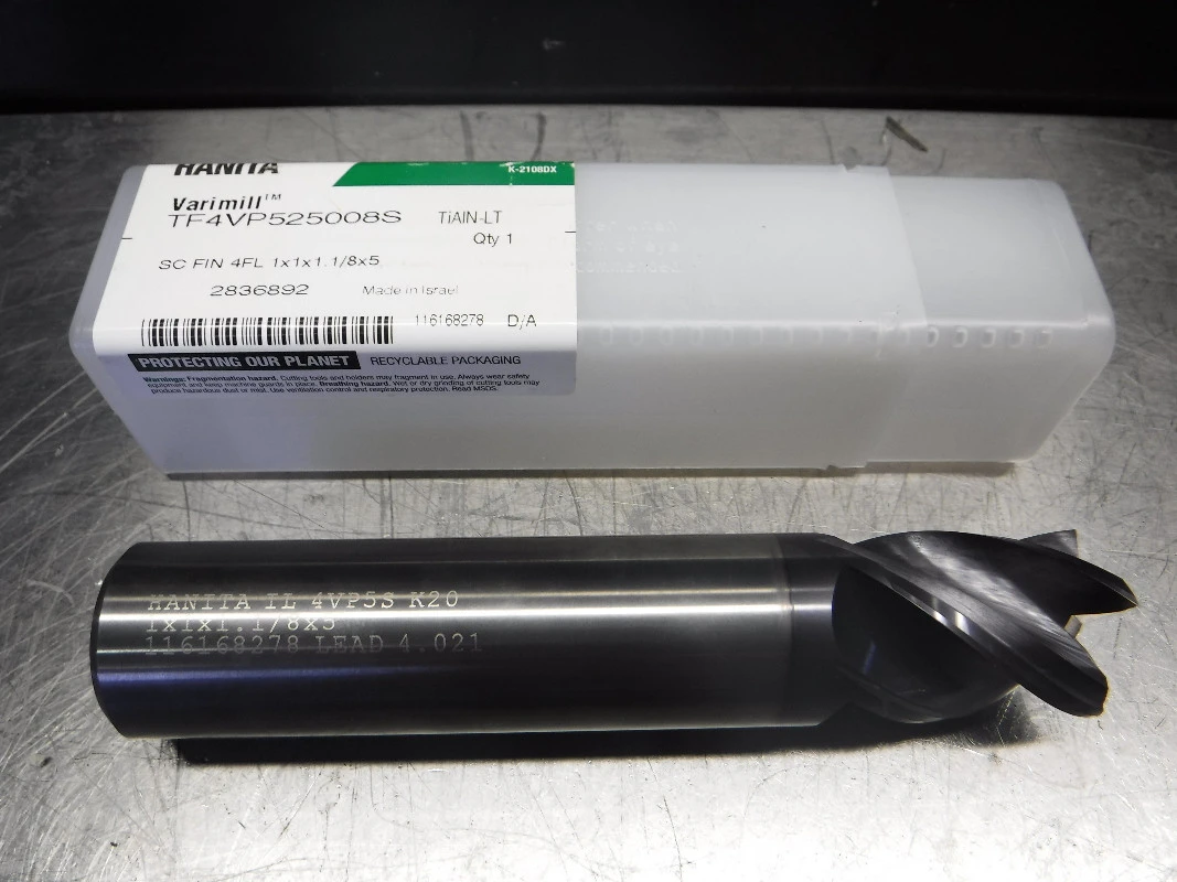 Widia 1" 4 Flute Carbide Endmill 1" Shank TF4VP525008S (LOC1939A)