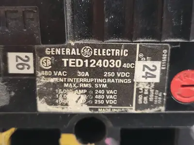 Used GENERAL ELECTRIC TED124030 Switchgears British Columbia CA | Lenmark #239623