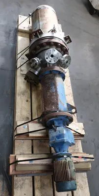 SPC8281  Reactor 70 gallon Hoppes Inc. chemical reactor, 1700 psi internal, FV-175 psi jacket, 5 hp top entering agitator