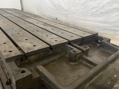 60" X 168" X 9" T-SLOTTED FLOOR PLATE. STOCK # 0416923