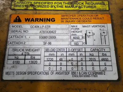 USED CATEPILLER GC40KLPSTR