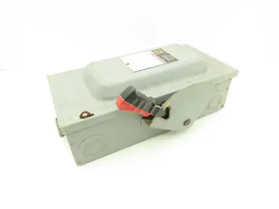 Square D H362N Fused Safety Disconnect Switch 60A 600VAC 600VDC 3 Pole