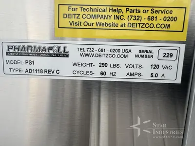 Used 2022 PHARMAFILL PS1 Desiccant Fillers California US | Star Industries #1254416