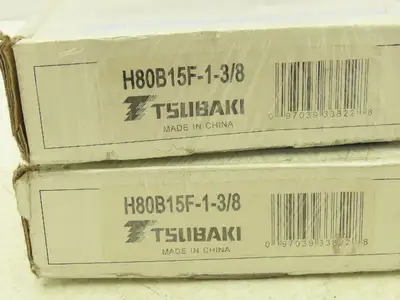 Tsubaki H80B15F-1-3/8 Roller Chain Sprocket 15 Tooth 1-3/8" Bore Lot Of 3