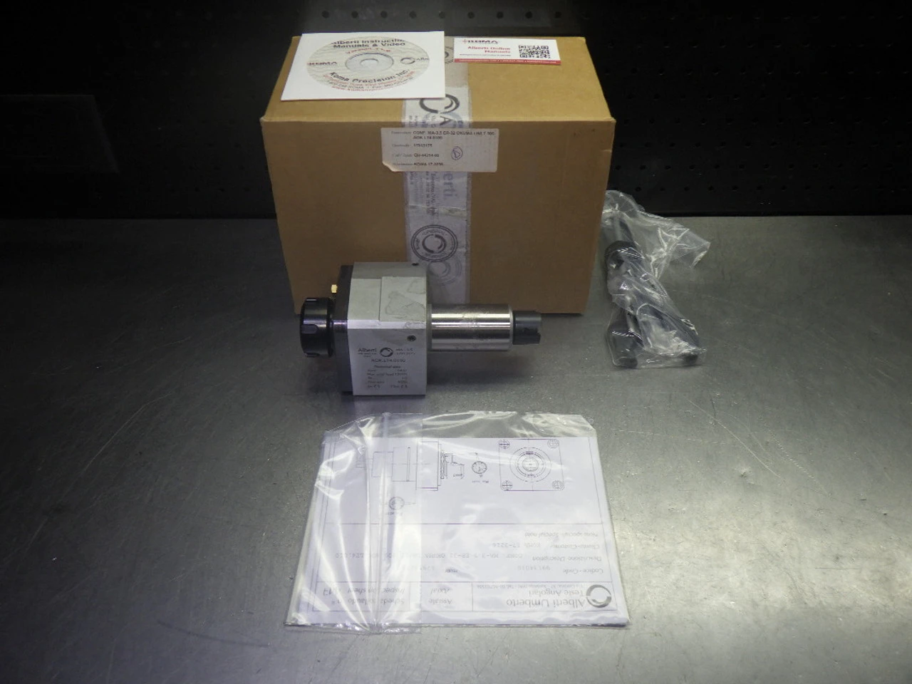 Alberti VDI40 ER32 Live Milling Head For OKUMA/Genos Machines MA-3.5/AOK.LT4.0100 (LOC701)