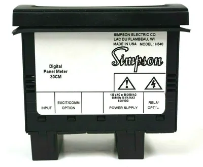 NEW SIMPSON H340391000 H340 DIGITAL PANEL METER