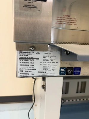 USED 2017 NUAIRE NU-427-400