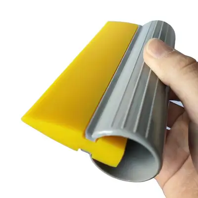 Used _UNKNOWN_ 4" Silicone Yellow Turbo Squeegee (12cm Width) Window Household Cleaning Tool Janitorial Equipment Oklahoma US | Wide Image Solutions #1524981