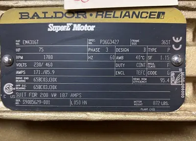 USED BALDOR EM4316T