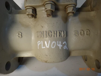 Unichem 3", Class 300, V3F Plug Valve