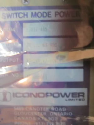 NEW ICONOPOWER E3U16-445 POWER SUPPLY E3U16445