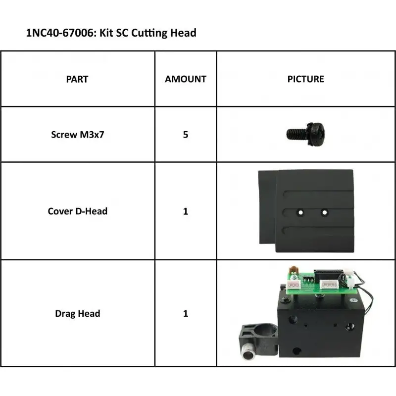 Used _UNKNOWN_ Summa SummaCut Kit SC Cutting D-Head (SN >= XX1111-10XXX) / 1NC40-67006 Flatbed Digital Cutting Tables & Plotters Oklahoma US | Wide Image Solutions #1538520