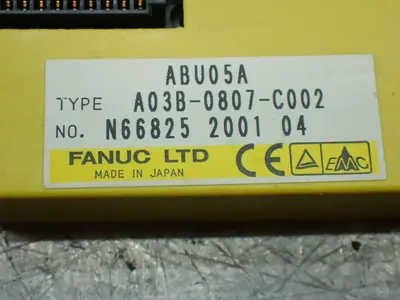 Used FANUC A03B0807C002 I/O Boards & Replacement Parts Ohio US | HGR 24 #885656