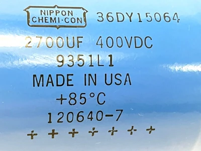 Used Nippon Chemi-Con 36DY15064 Capacitors Michigan US | Maverick Industrial Sales #1407046