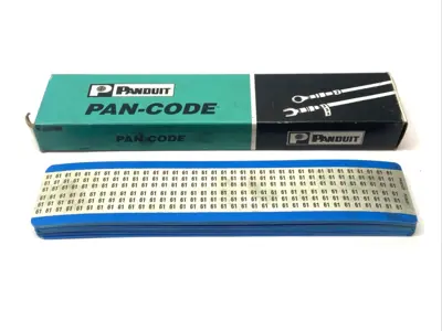 New | in-Stock Panduit Pan-Code Wire Marker Cards BOX OF 21 CARDS Blank Label Michigan US | Maverick Industrial Sales #1392498