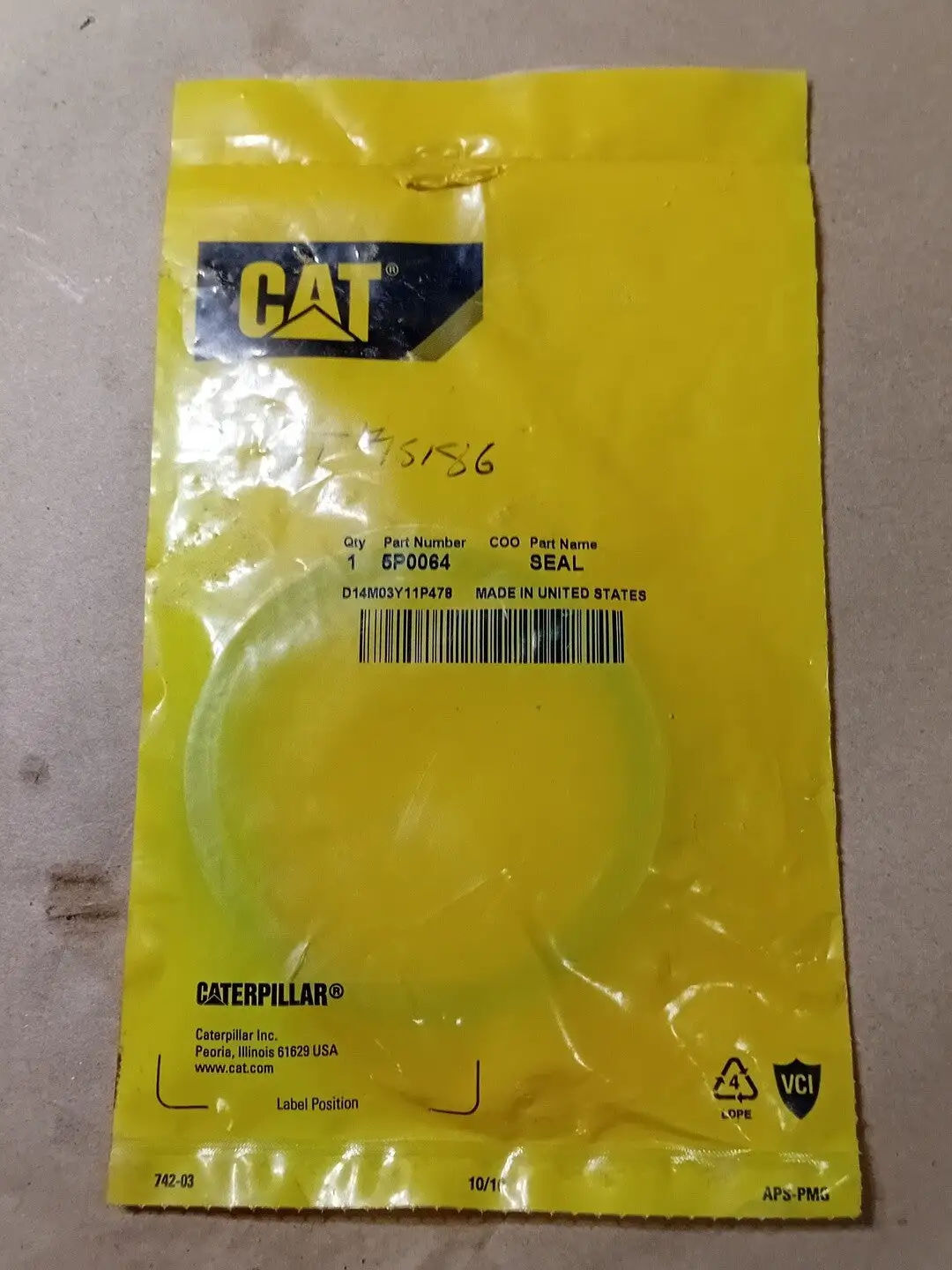 NEW 2011 CAT 5P-0064