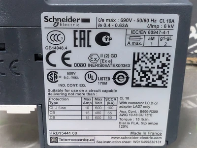 Schneider Electric LRD04 Thermal Overload Relay TeSys 034674 New NIB