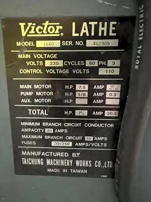 USED VICTOR 1640