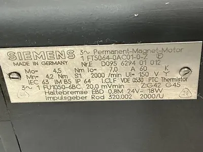 USED SIEMENS 1 FT5064-0AC01-0-Z
