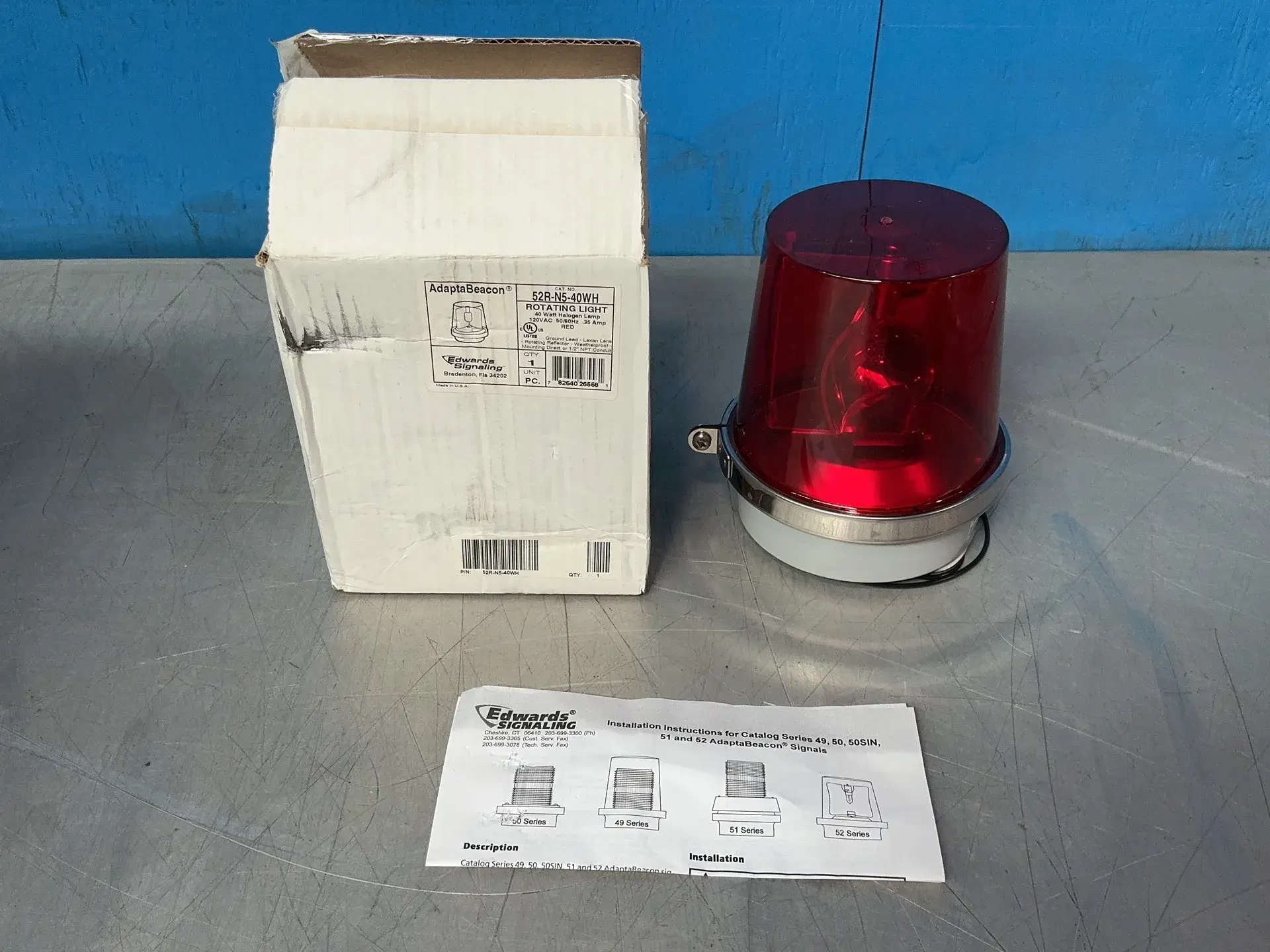 Used EDWARDS SIGNALING 52RN540WH Light Source Equipment Ohio US | HGR 24 #1515822