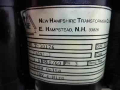 USED NEW HAMPSHIRE T-30176