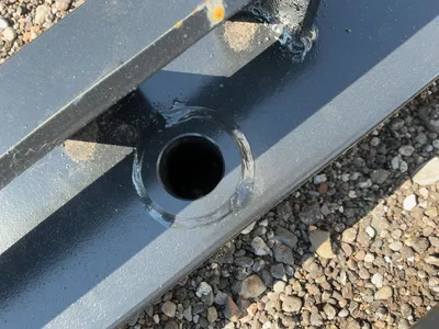 New JCT Bale Spear Skid Steer Attachment, Universal Quick Attach, Has Two Spears that Stick Out Appr...