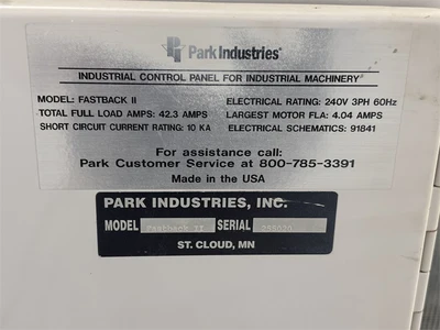 Used 2017 PARK INDUSTRIES FASTBACK II Polishing Machinery including Buffers Louisiana US | MachineryMax #1332470