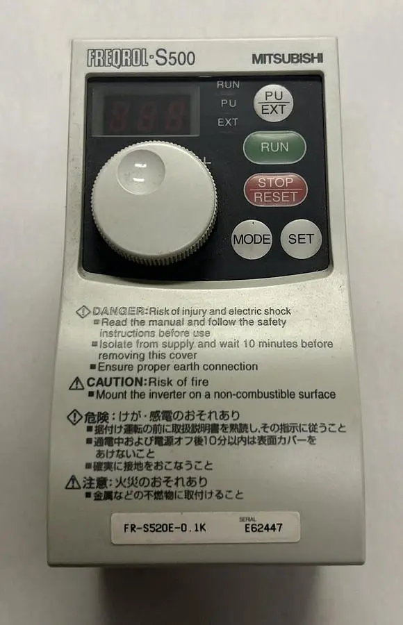 USED MITSUBISHI ELECTRIC FR-S520E-0.1K