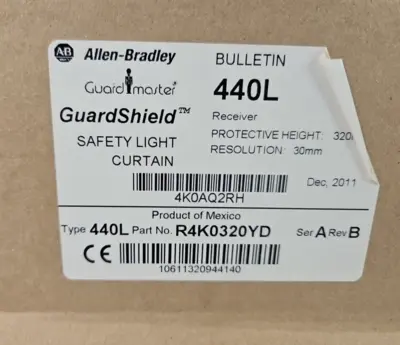 Allen Bradley RAK0320YD Ser A Rev B GuardShield Safety Light Curtain loc6E14