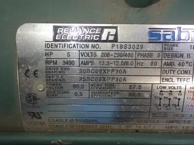 Used RELIANCE ELECTRIC P18S3029 Motors (misc) Ohio US | HGR 24 #821323