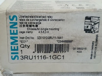 NEW Siemens 3RU1116-1GC1