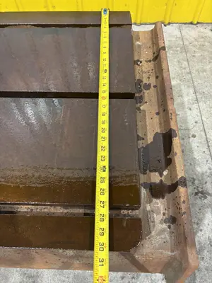 32" X 65" T SLOTTED DRILL BOX SETUP STEEL TABLE: STOCK #23230