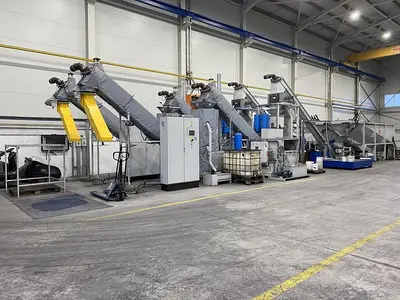 Aluminium and titanium chip processing plant