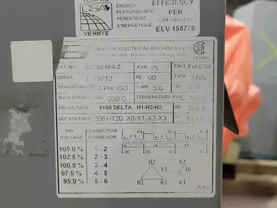 Used BEAVER BC75U-M/X/Z Transformers British Columbia CA | Lenmark #265851