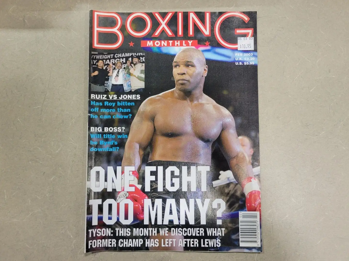 USED BOXING MONTHLY FEBRUARY 2003