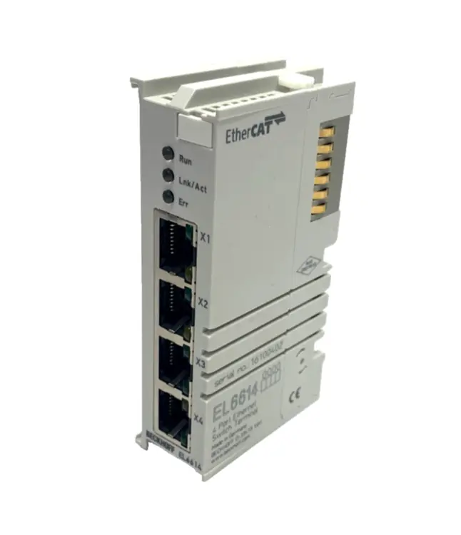 Used Beckhoff EtherCAT Terminal 4-Port Ethernet Switch Communication Interface PLC Ethernet Equipment Michigan US | Maverick Industrial Sales #1391755