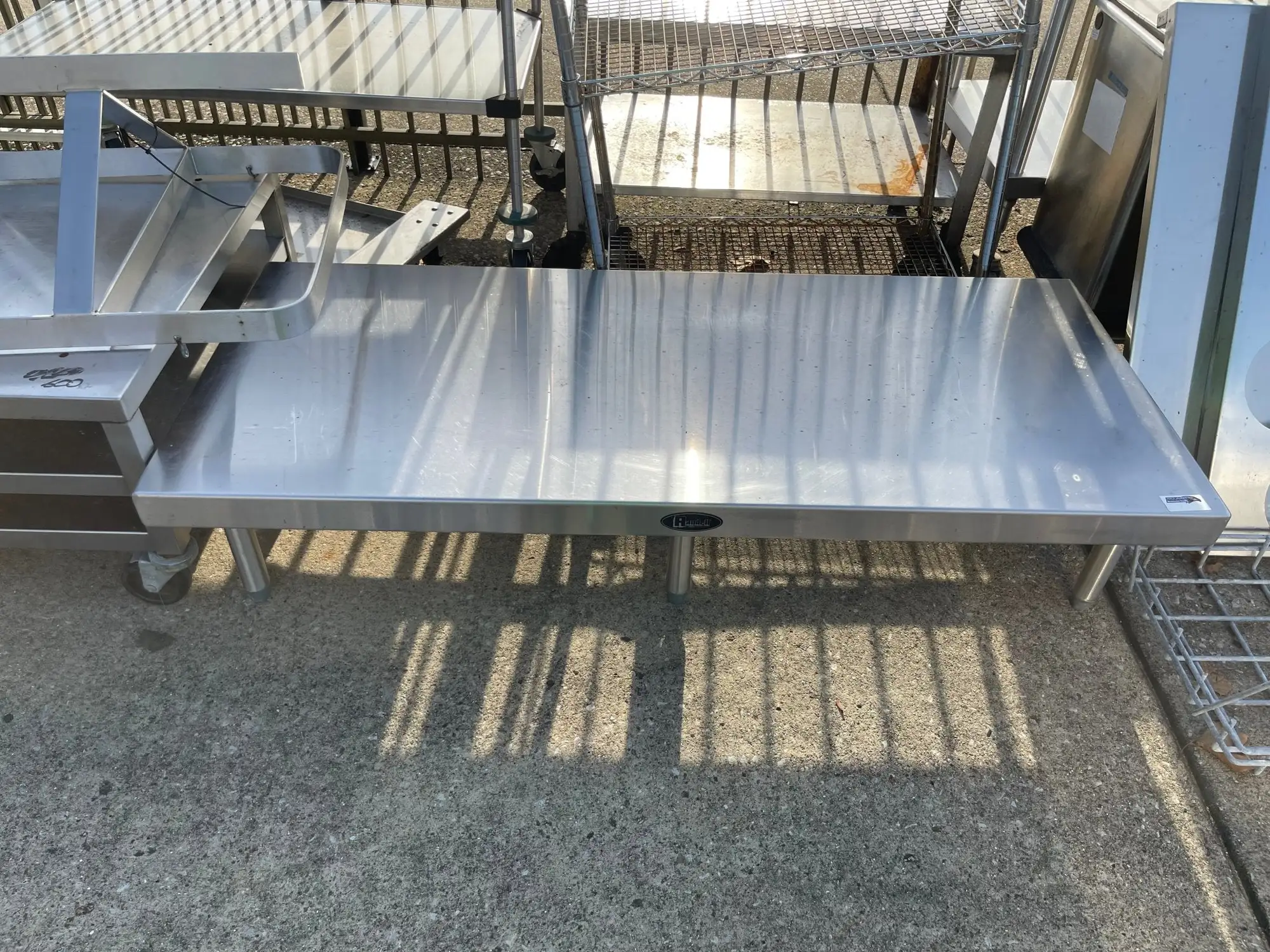 Used Randell Used 60" Randell Stainless Steel Equipment Stand Table - SS255 Food Prep Tables Illinois US | Falcon Restaurant Supply #1375916