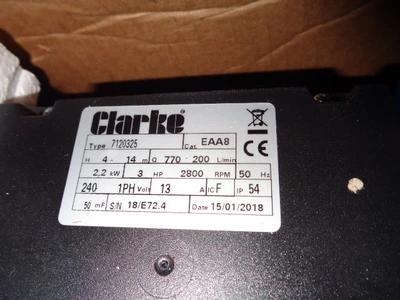 480 LPM Clarke M/S Centrifugal Pump  2.2kw Type CPE 30A1