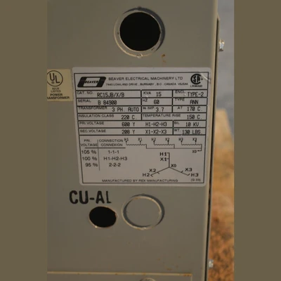 Beaver 15 kVA Transformer