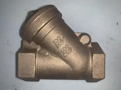 NIBCO NL2QA08 T-221-A WYE STRAINER WITH #20 MESH STAINLESS STEEL WIRE SCREEN, 3/4 IN, THREAD CONNECTION, DOMESTIC STOCK #16394