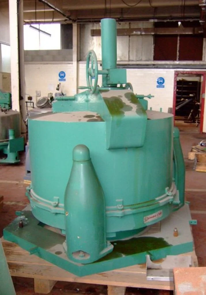 Rousselet Robatel Rapide 120-SC120-2DEC 47 x 24 perforate basket centrifuge, 316SS.