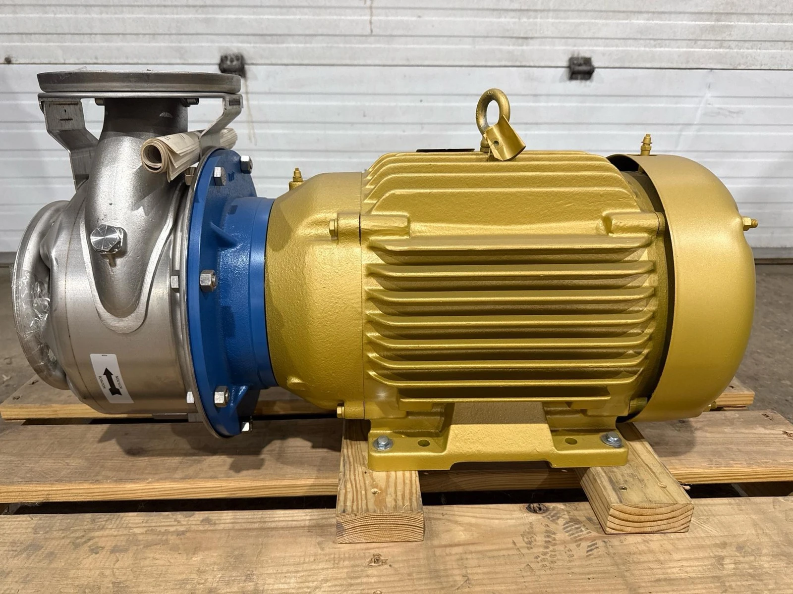 GOULDS 3-SH Stainless End Suction Pump, ESHF/C 3X4X8, 03SH08K6, 20HP, 6" Imp.