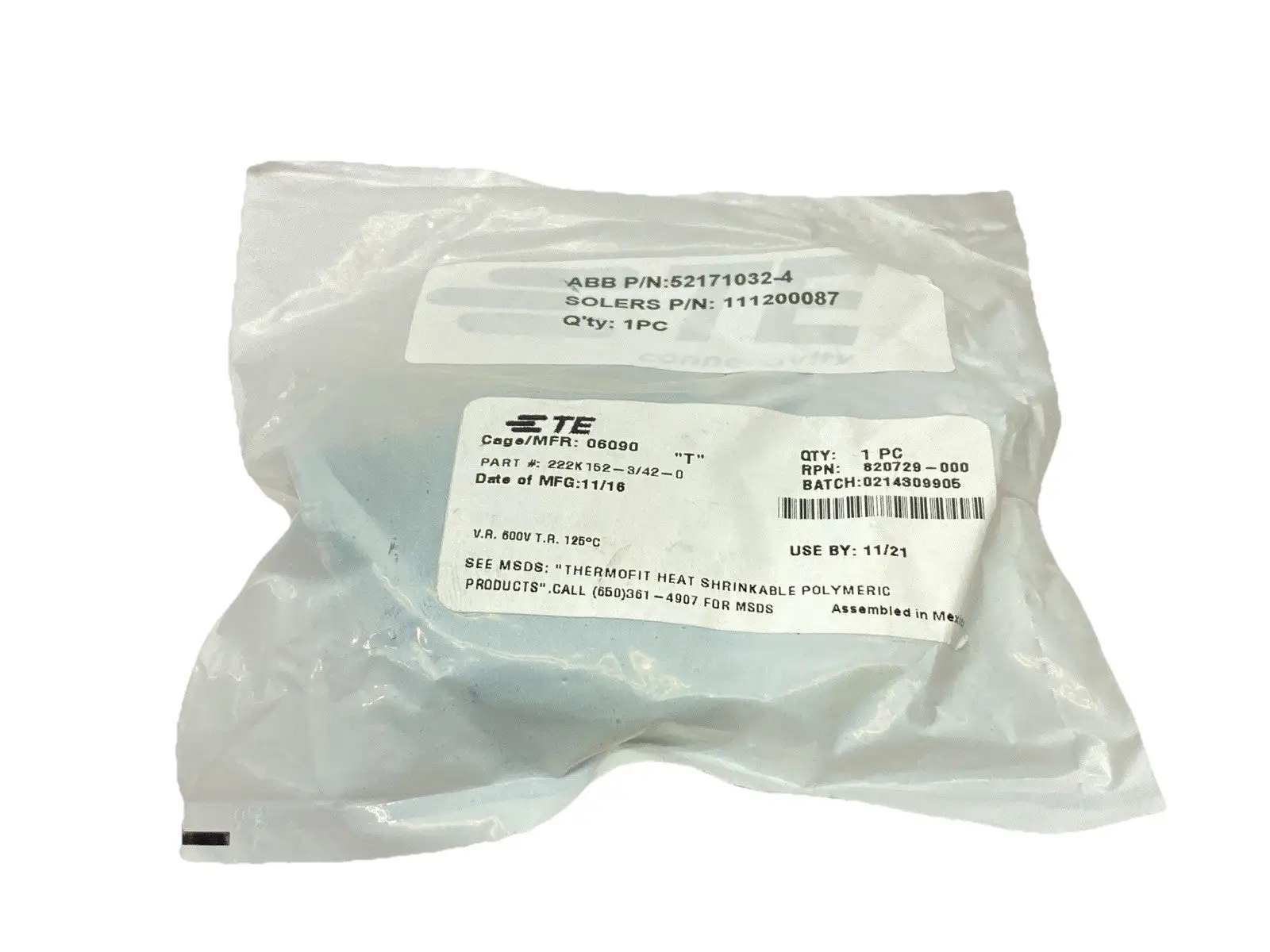 NEW ABB HEAT SHRINK BOOT 111200087