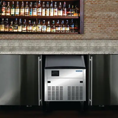 New | in-Stock FalconRestaurantSupply New Norpole 280lb. Stainless Cube-Style Ice Maker with Bin NPCIM280 Ice Machines Illinois US | Falcon Restaurant Supply #1376804