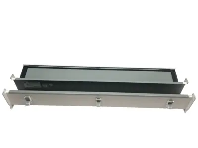 USED HOFFMAN NVENT WIREWAY 4X4X36 TYPE 12 LAY-IN HINGED COVER STEEL
